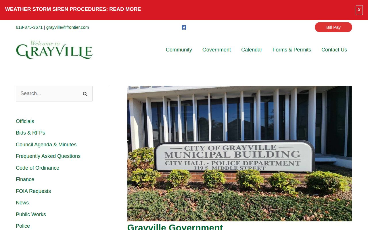 Grayville government and police records source for busted mugshots